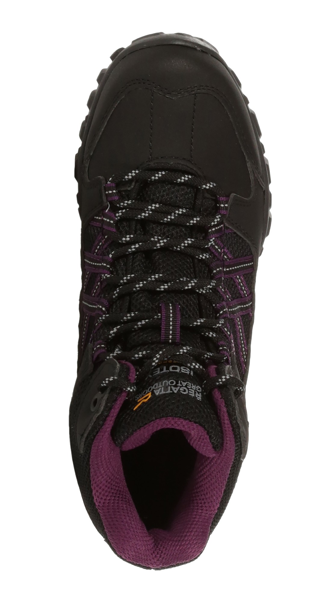 Chaussures marche femme Regatta LADY EDGEPOINT MID WP Noir Prune 4