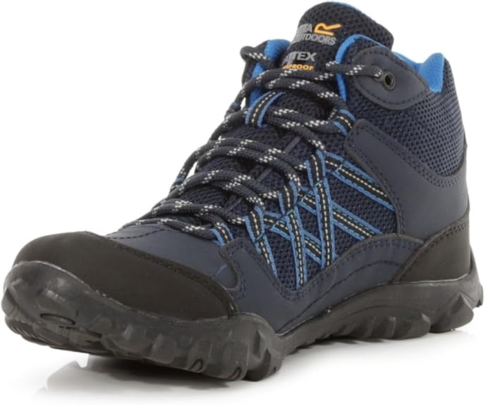 Chaussures marche femme Regatta LADY EDGEPOINT MID WP Bleu marine Bleu pétrol Noir 3
