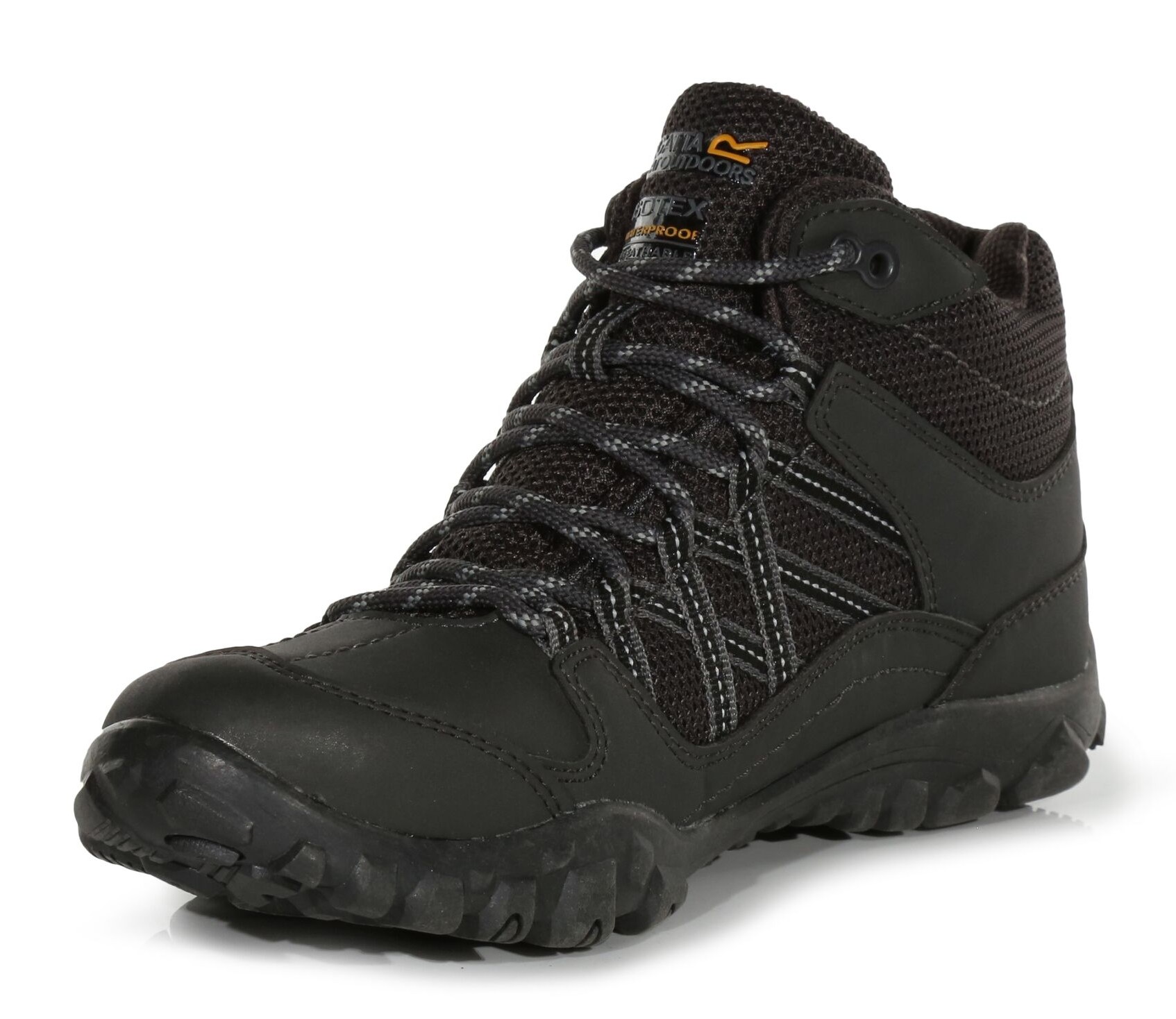 Chaussures marche femme Regatta LADY EDGEPOINT MID WP Noir Granite Cendre 3