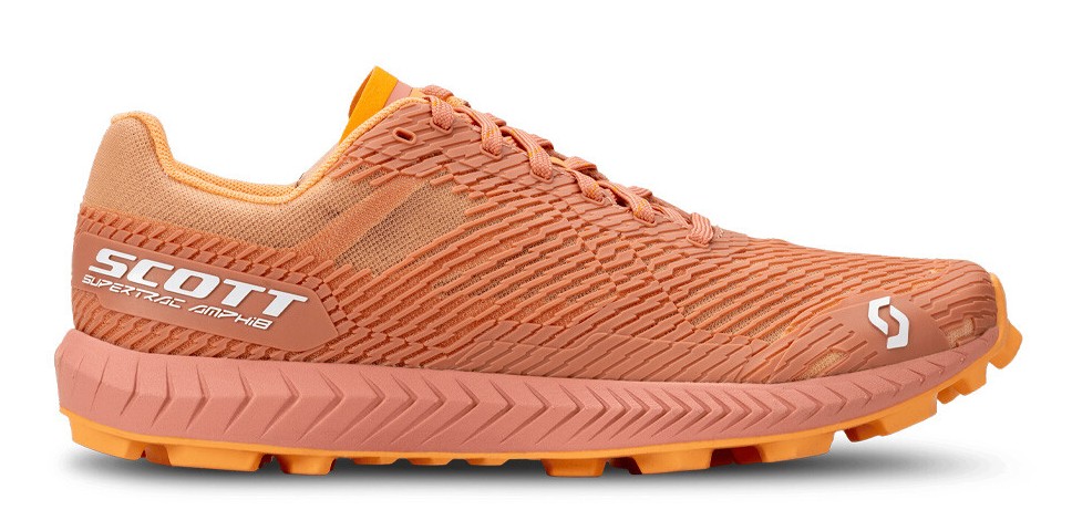 Chaussures trail femme Scott SUPERTRAC AMPHIB Rouge terre Melon Orange
