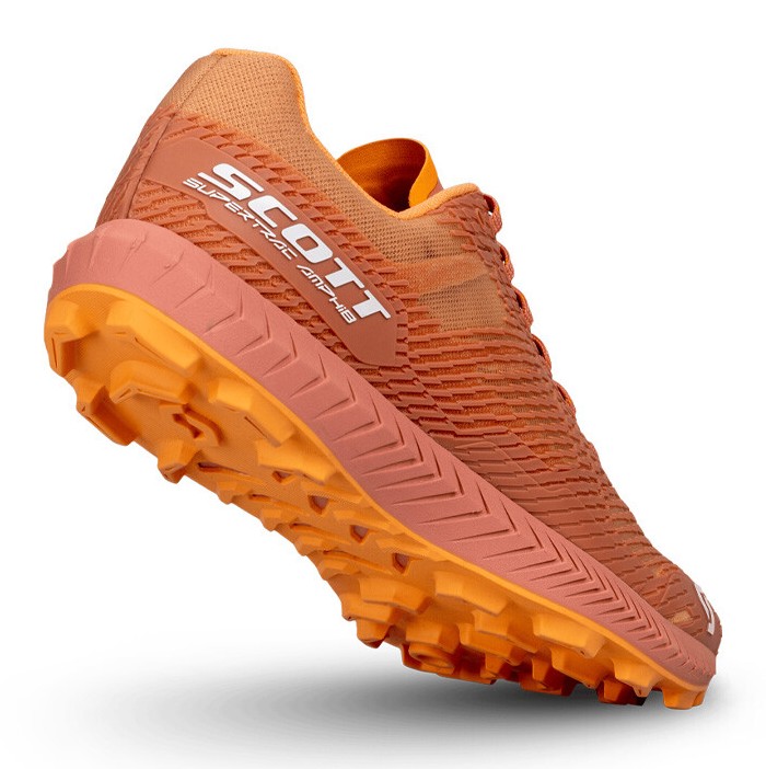 Chaussures trail femme Scott SUPERTRAC AMPHIB Rouge terre Melon Orange 5