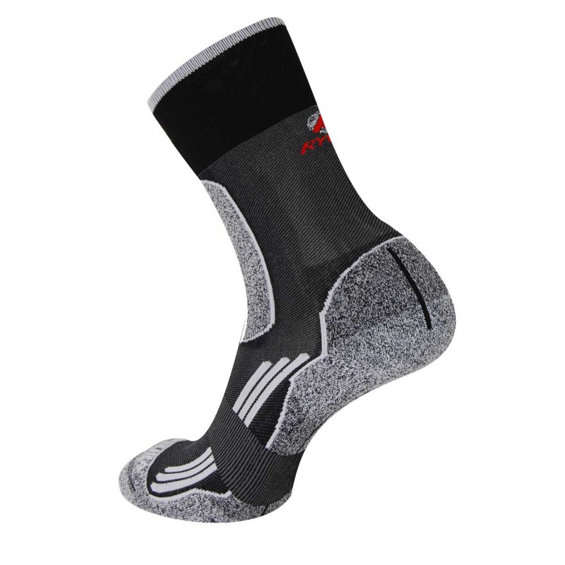 1066 Chaussettes jarrette marche-randonnée RYWAN NO LIMIT WALK RANDONNEE HIKING Noir Gris Blanc 2