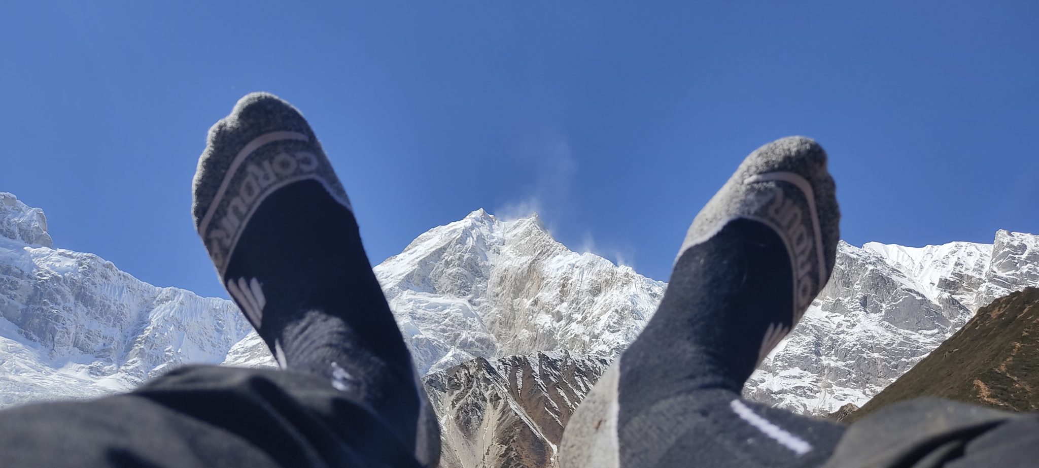 1066 Chaussettes jarrette marche-randonnée RYWAN NO LIMIT WALK RANDONNEE HIKING Noir Gris Blanc 3