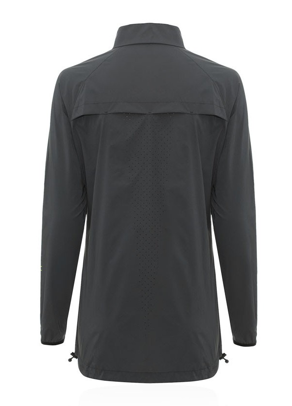 Coupe-vent running réfléchissant zippé femme Higher State Noir (3)