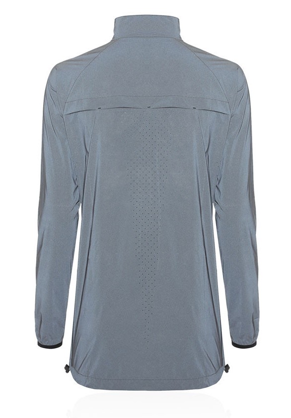 Coupe-vent running réfléchissant zippé femme Higher State Noir (6)