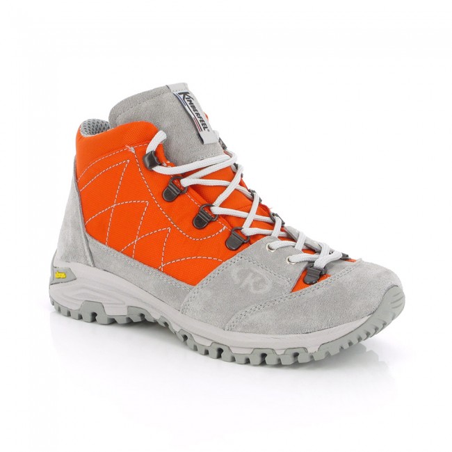 Chaussures randonnée montante imperméable unisexe Kimberfeel Valais Corail Orange Gris (1)