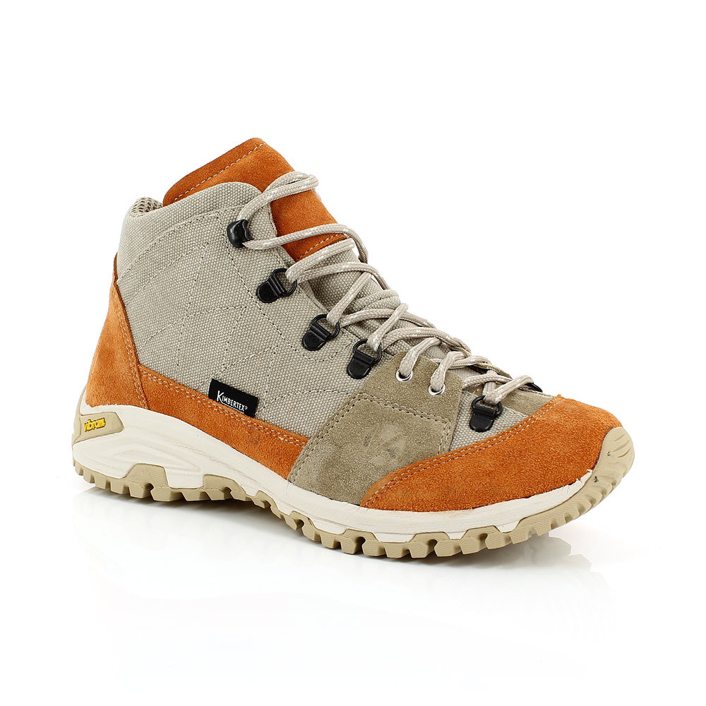 Chaussures randonnée montante imperméable unisexe Kimberfeel Valais Mandarine Beige Orange (1)