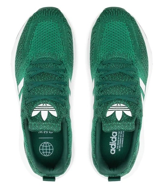 Chaussures running homme Adidas SWIFT RUN 22 Vert forêt Blanc Vert vif 7