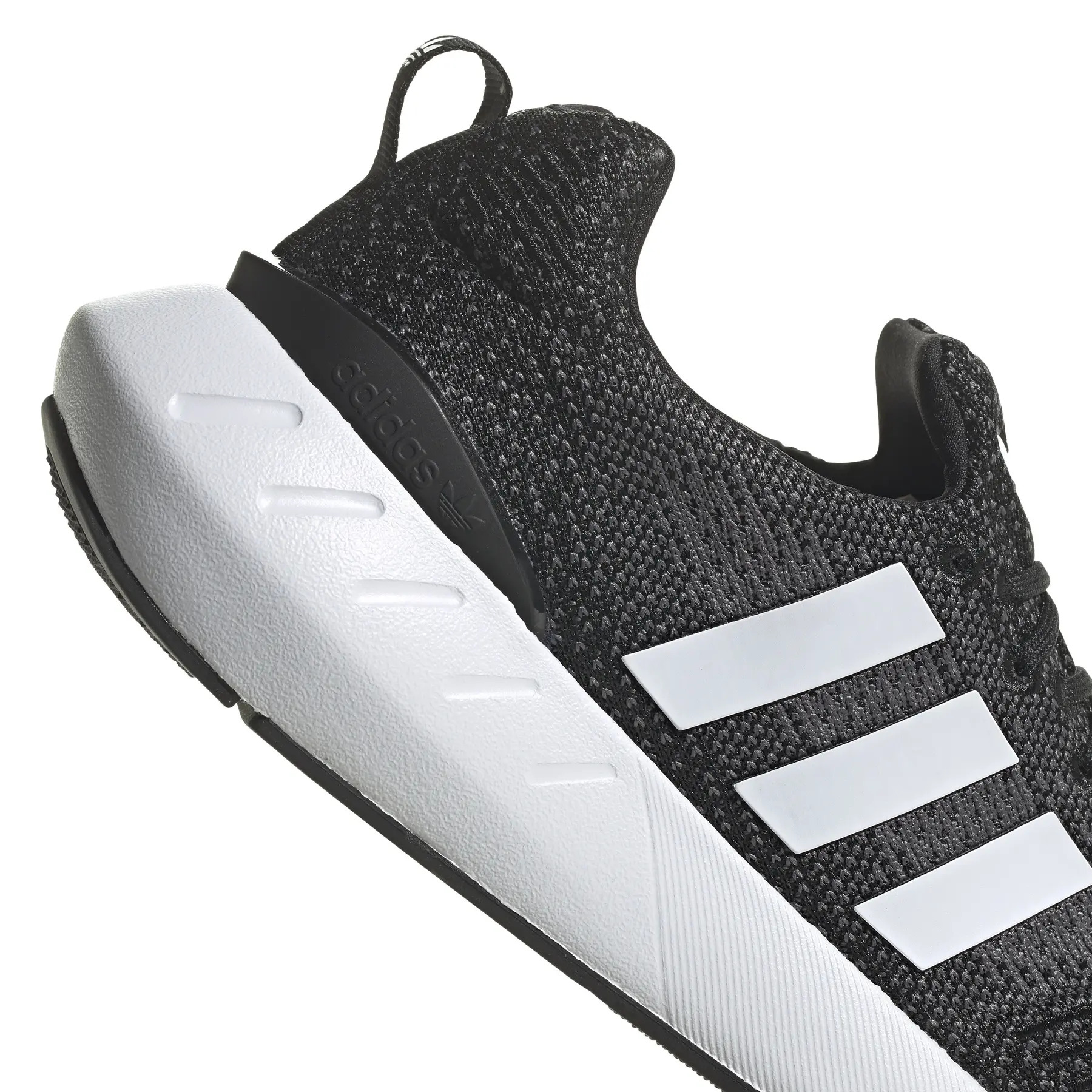 Chaussures running homme Adidas SWIFT RUN 22 Noir Blanc Gris moyen 8