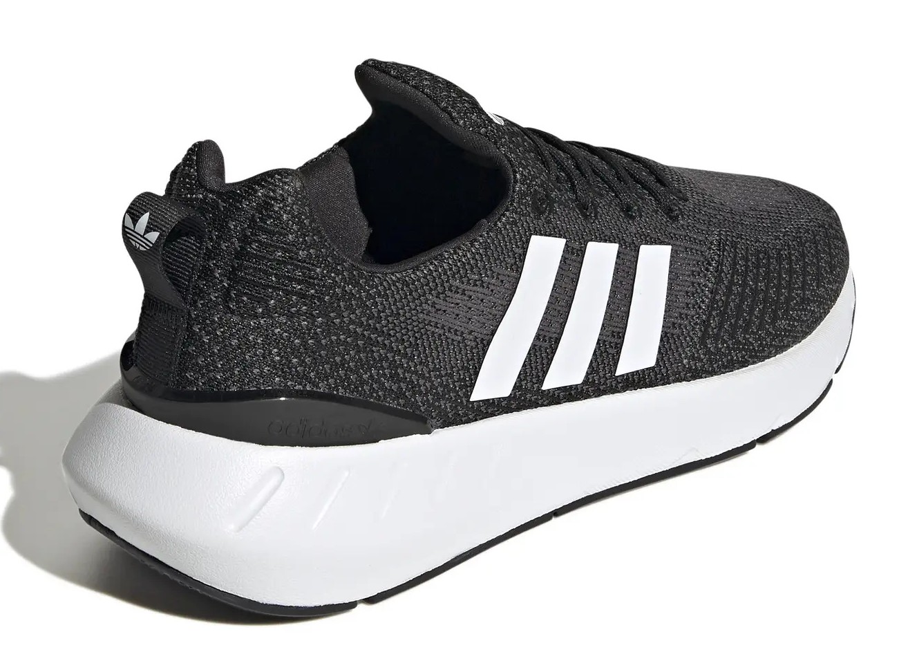 Chaussures running homme Adidas SWIFT RUN 22 Noir Blanc Gris moyen 4