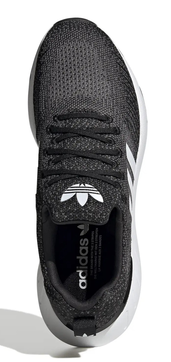 Chaussures running homme Adidas SWIFT RUN 22 Noir Blanc Gris moyen 6