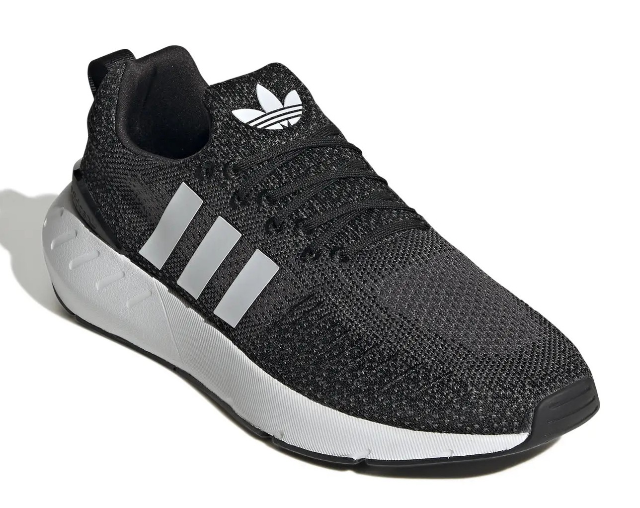 Chaussures running homme Adidas SWIFT RUN 22 Noir Blanc Gris moyen 3