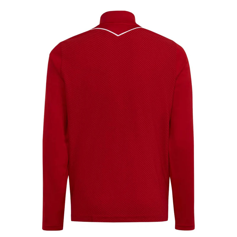 Veste de survêtement zippé dos respirant homme Adidas TIRO23 L TR JKT Rouge Blanc 2