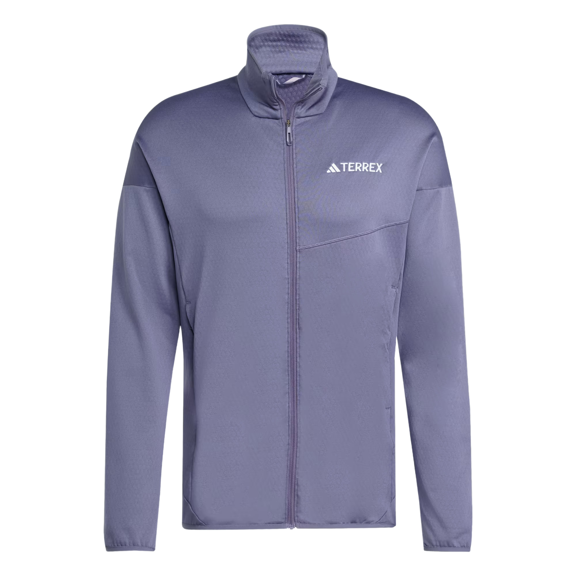 Haut de sport technique zippé homme Adidas XPR LT FL J Violet Blanc 4
