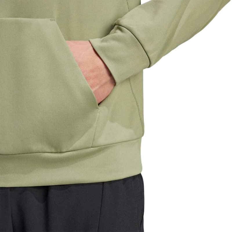 Sweat à capuche sans zip homme Adidas GG BL HD Vert olive Vert foncé 5
