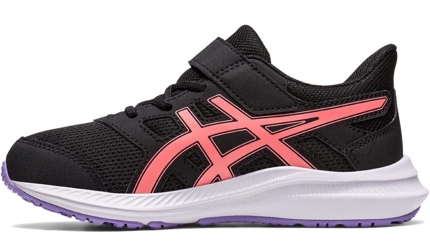 Chaussures running junior Asics JOLT 4 PS Noir Papaye Blanc Lilas 4
