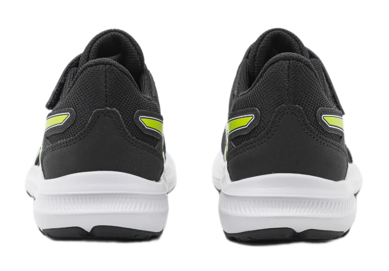 Chaussures running junior Asics JOLT 4 PS Noir Citron vert Blanc 3