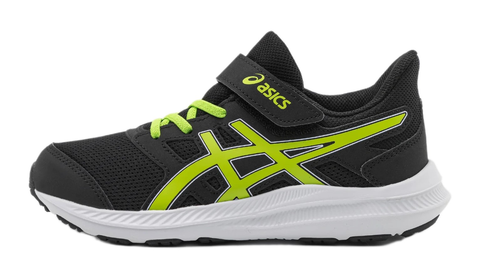 Chaussures running junior Asics JOLT 4 PS Noir Citron vert Blanc