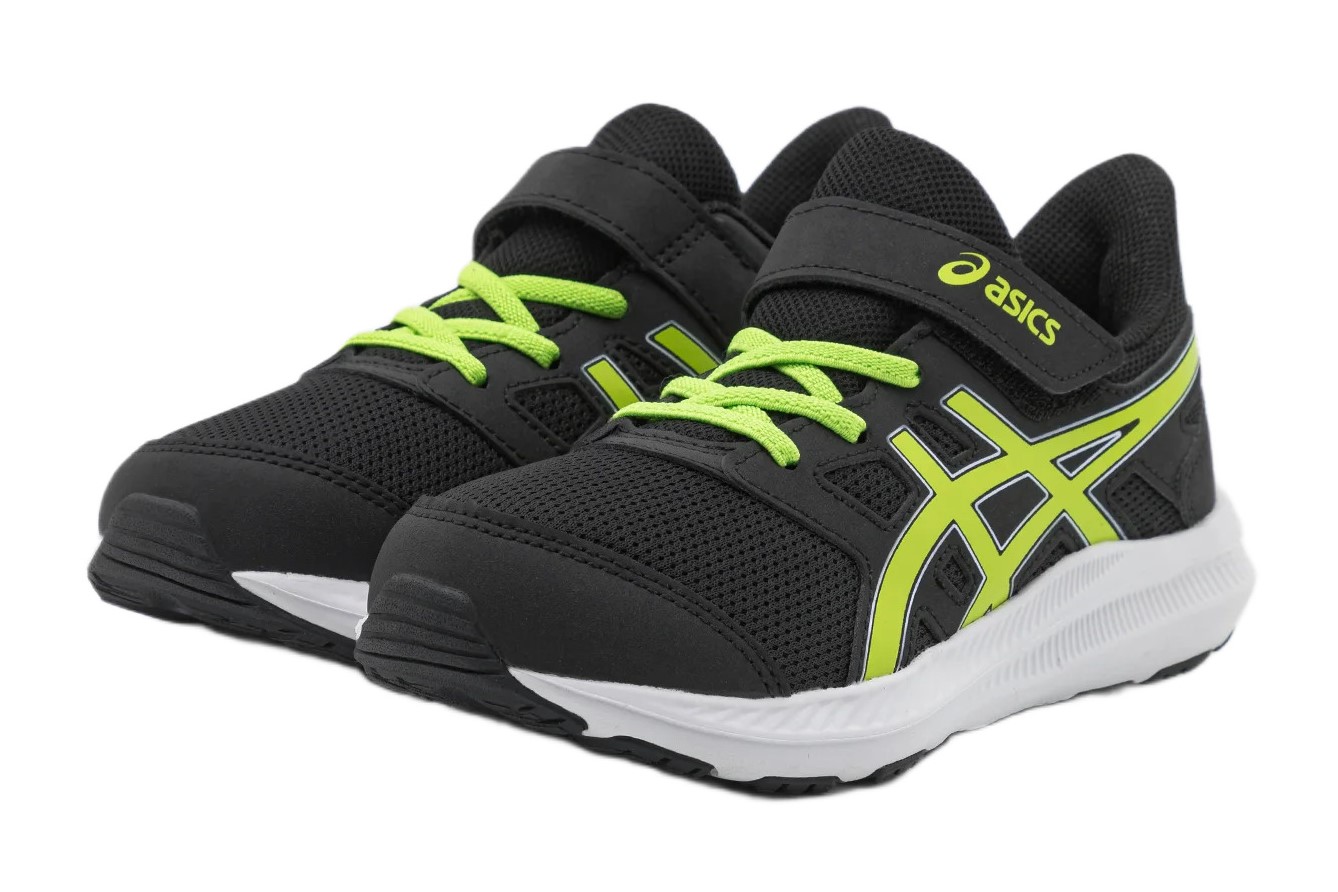 Chaussures running junior Asics JOLT 4 PS Noir Citron vert Blanc 2