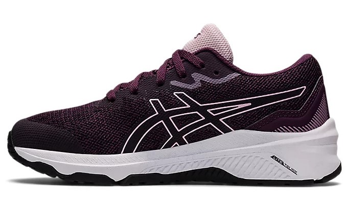 Chaussures running junior Asics GT-1000 11 GS Violet intense Rose pâle Blanc Noir 4