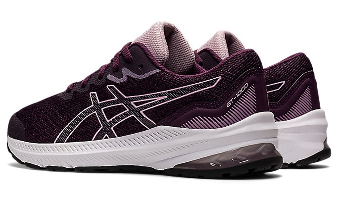 Chaussures running junior Asics GT-1000 11 GS Violet intense Rose pâle Blanc Noir 3