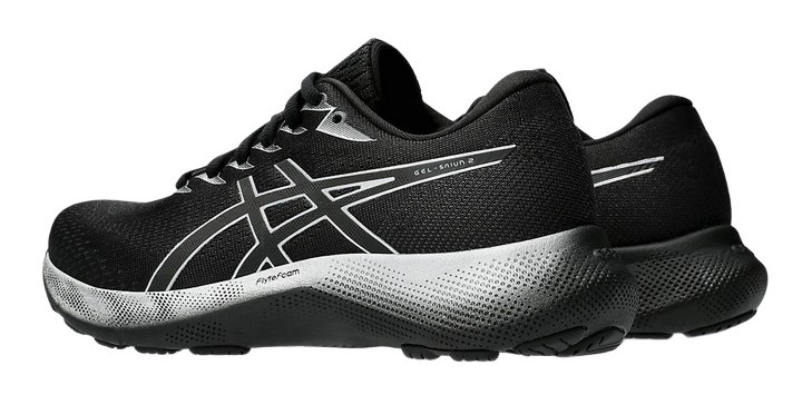 Chaussures running femme Asics GEL-SAIUN 2 Noir Argent pur 3
