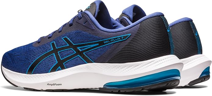 Chaussures running homme Asics GEL-FLUX 7 Bleu indigo Bleu marine Bleu ciel Noir Blanc 4