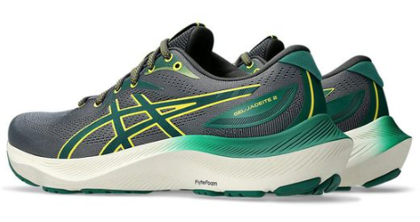Chaussures running homme Asics GEL-JADEITE 2 Gris Vert Jaune 5