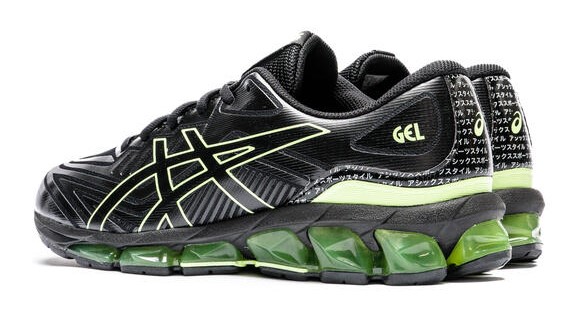 Chaussures running homme Asics GEL-QUANTUM 360 VII Noir Jaune Citron vert vif