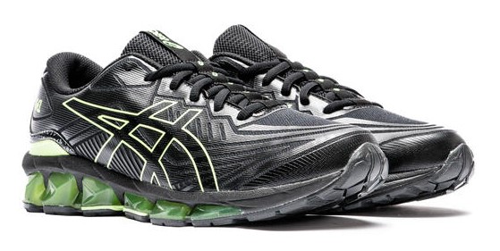 Chaussures running homme Asics GEL-QUANTUM 360 VII Noir Jaune Citron vert vif 5