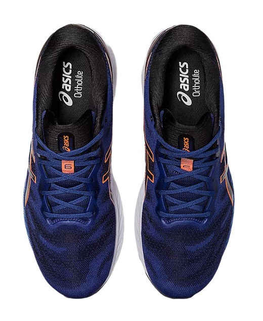 Chaussures running homme Asics GEL-ZIRUSS 6 Bleu océan Orange flanboyant Noir Blanc 6