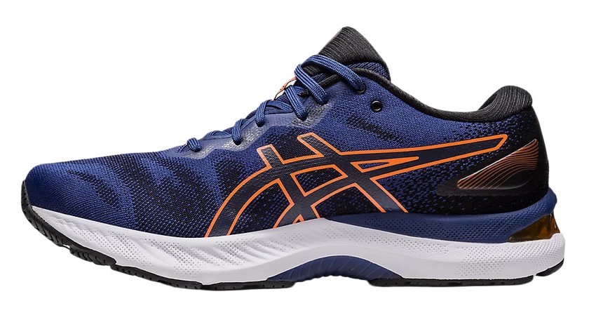 Chaussures running homme Asics GEL-ZIRUSS 6 Bleu océan Orange flanboyant Noir Blanc 4