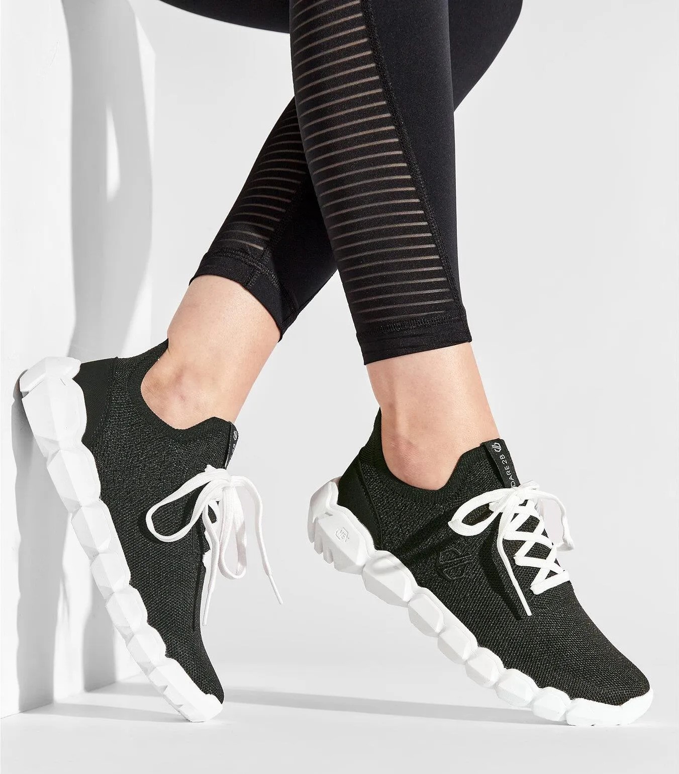 Chaussures running femme DARE2B HEX-AT BREATHABLE Noir Blanc 4