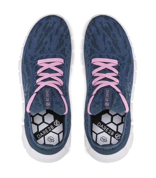Chaussures running femme DARE2B HEX-AT BREATHABLE Gris orion Rose poudré Blanc 6