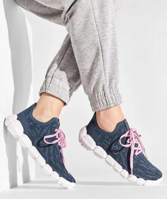 Chaussures running femme DARE2B HEX-AT BREATHABLE Gris orion Rose poudré Blanc 8