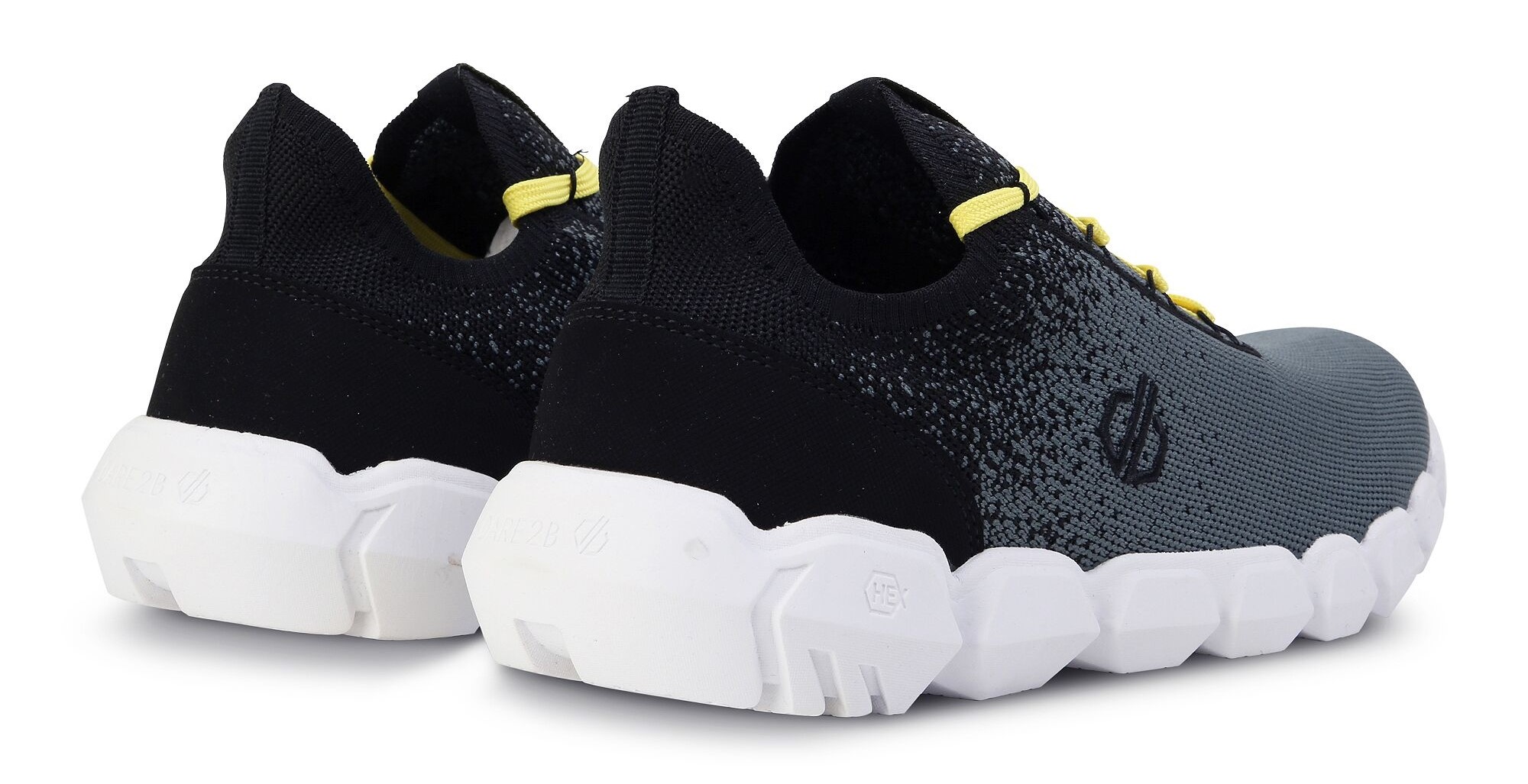 Chaussures running homme DARE2B HEX-AT BREATHABLE Gris Noir Blanc Jaune 7