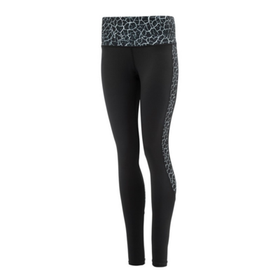 Collant de sport femme à empiècements imprimés Higher State Noir Blanc (11)