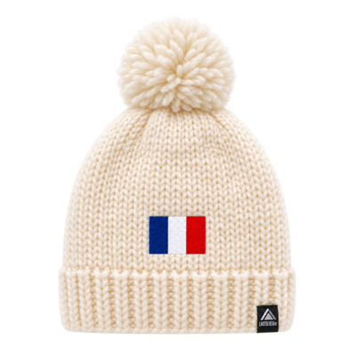 Bonnet doublé polaire unisexe LHOTSE Silpion blanc cassé 1