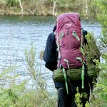 Sac à dos randonnée 40 litres unisexe Freetime Everest 40 Violet Vert (1)