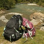 Sac à dos randonnée 65 litres unisexe Freetime Taroko 65 Violet Vert (1)