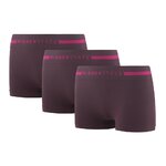 Sous-vêtement mini-short de sport sans couture lot de 3 pièces femme Higher State Violet foncé Rose (1)