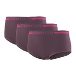 Sous-vêtement culotte de sport sans couture lot de 3 pièces femme Higher State Violet Rose (1)
