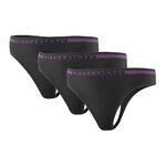 Sous-vêtement string de sport sans couture lot de 3 pièces femme Higher State oir Violet (1)