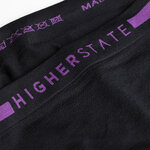 Sous-vêtement string de sport sans couture lot de 3 pièces femme Higher State oir Violet (5)