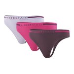 Sous-vêtement string de sport sans couture lot de 3 pièces femme Higher Assemblage couleurs Violet, Rose, Lila