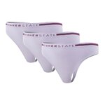 Sous-vêtement string de sport sans couture lot de 3 pièces femme Higher State Violet Lila (1)