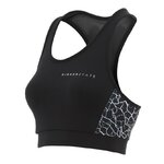 Brassière de sport à empiècements imprimés respirante femme Higher State Noir Blanc V2 (6)