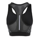 Brassière de sport à empiècements imprimés respirante femme Higher State Noir Blanc V2 (10)