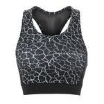 Brassière de sport à empiècements imprimés respirante femme Higher State Noir Blanc V2 (2)