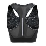 Brassière de sport à empiècements imprimés respirante femme Higher State Noir Blanc V2 (3)